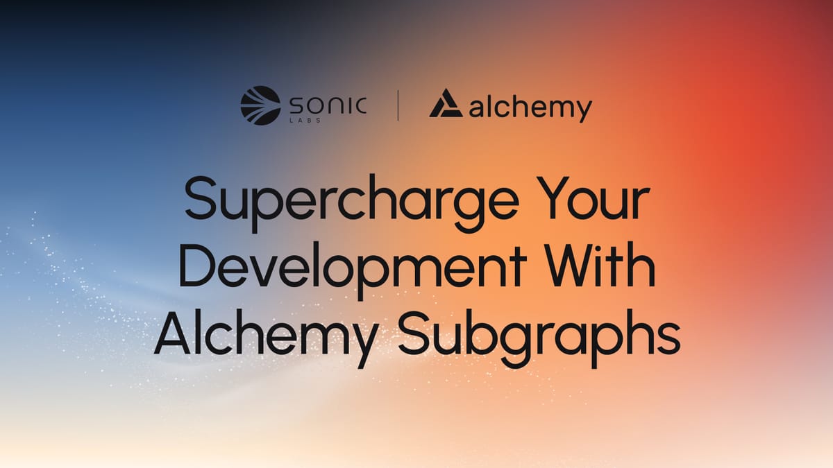 Supercharge Your Development With Alchemy Subgraphs