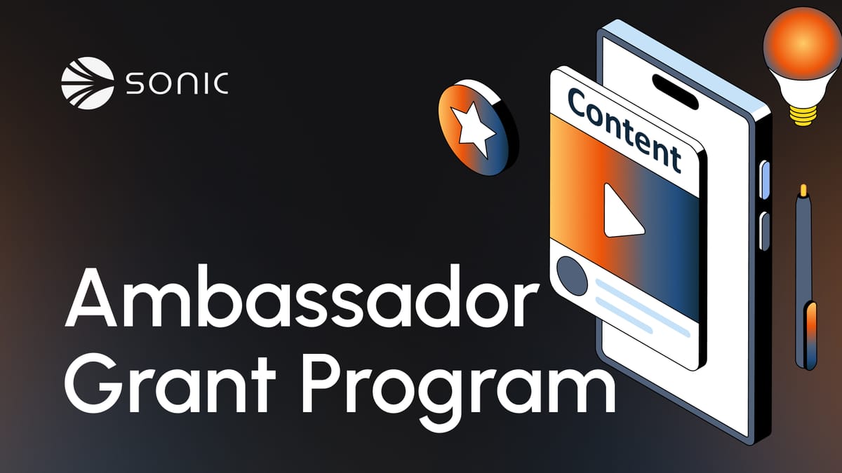 Introducing Sonic “AGP”, the Ambassador Grant Program